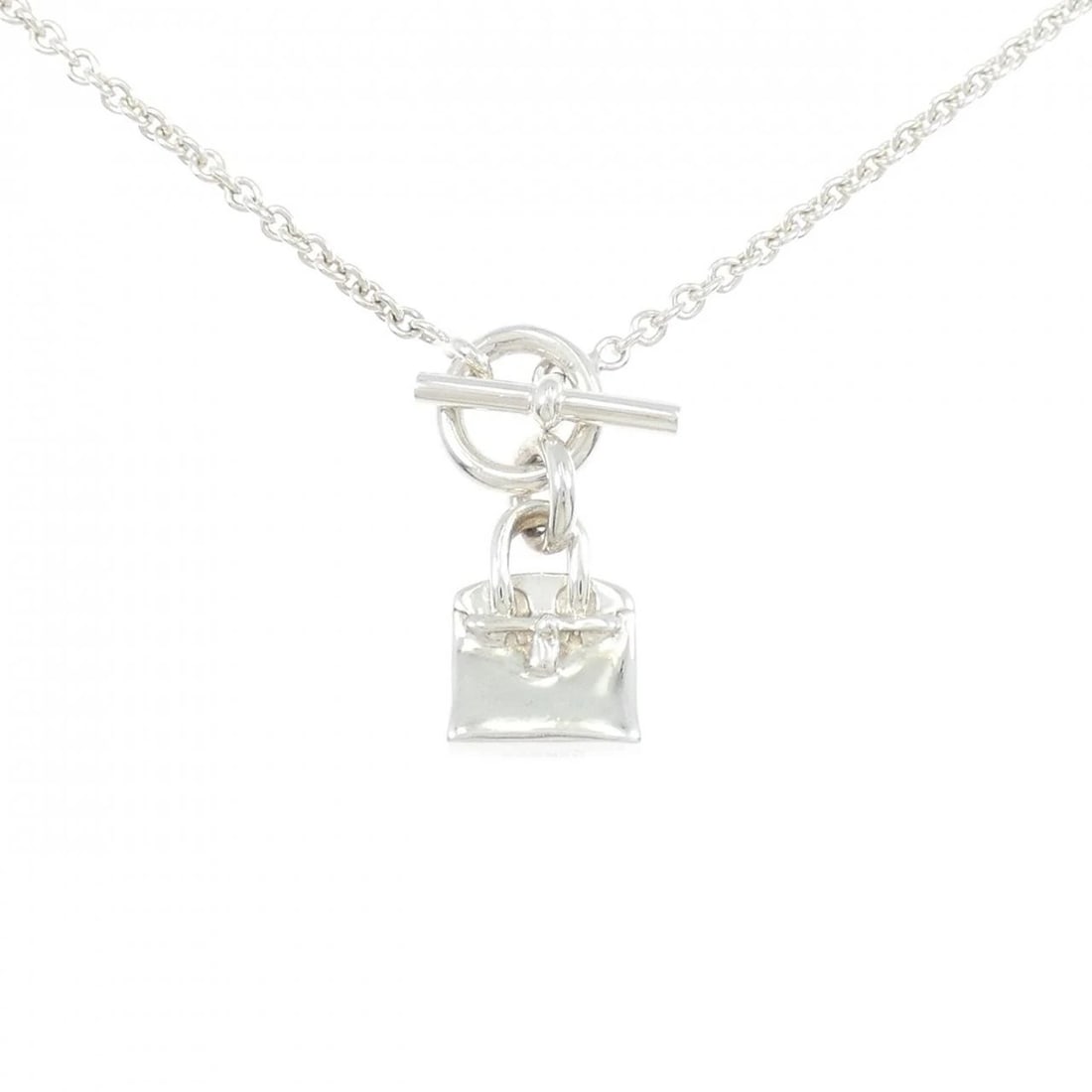 HERMES AMULET BIRKIN NECKLACE: Hermes Amulet Birkin Necklace Brand: HERMES Type/Style: Hermes Necklace Material: 925Silver, Color: Silver Size: 38cm Pendant length approx. x width approx.: 27.4mmx12.2mm Chain maximum width approx.: