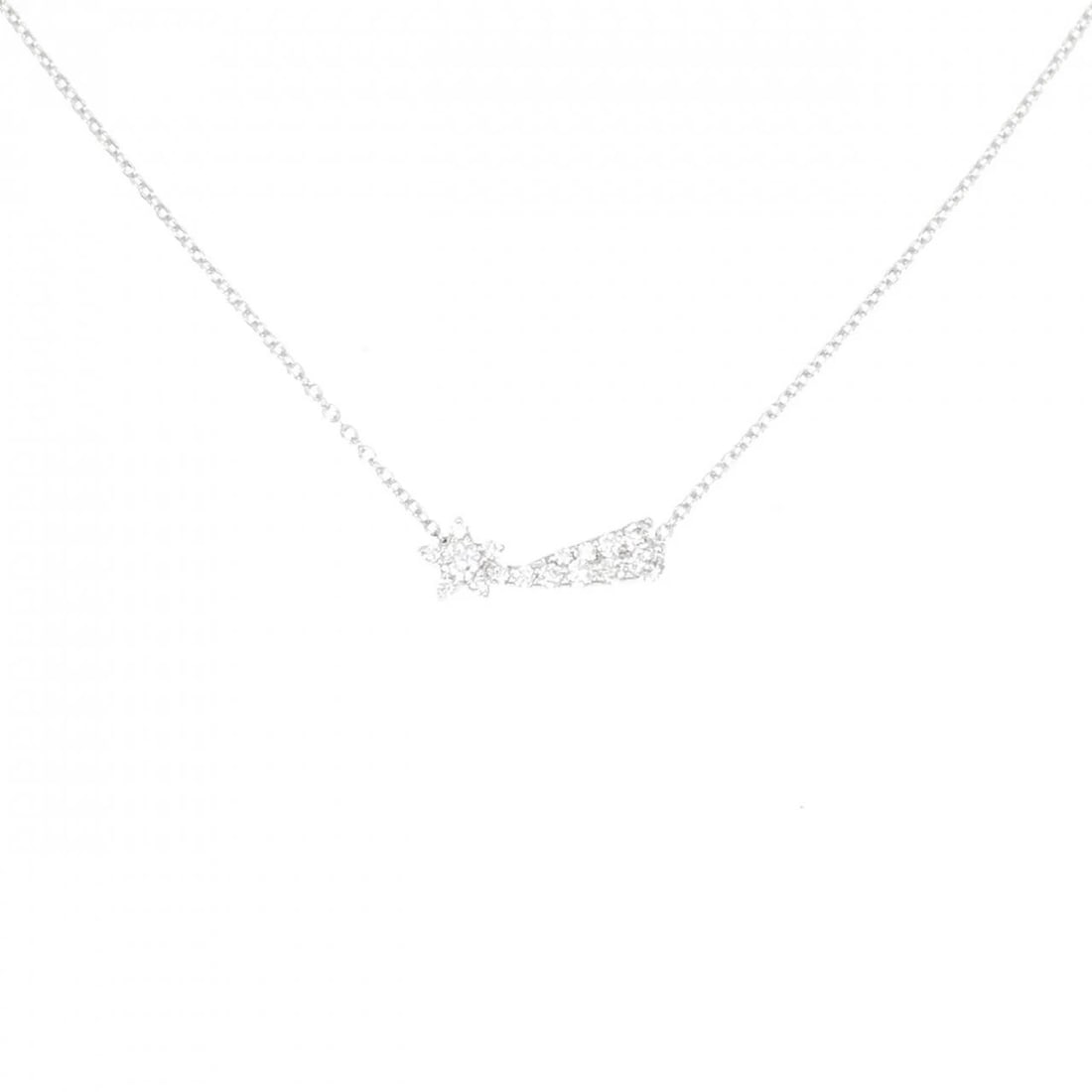 PONTE VECCHIO STAR DIAMOND NECKLACE: Ponte Vecchio Star Diamond Necklace Brand: Ponte Vecchio Type/Style: Ponte Vecchio Necklace Material: K18 white gold, Color: white gold Size: 35?40cm Pendant length approx. x width approx.: