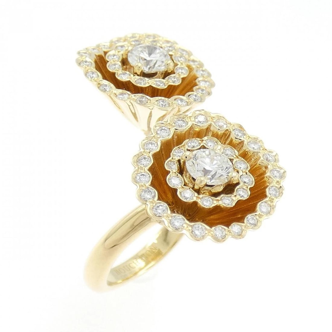 BOUCHERON EXQUIS CONFIDENCE RING: Boucheron Exquis Confidence Ring Brand: Boucheron Type/Style: Boucheron Ring Material: 750 yellow gold, Main Stone Natural Color: yellow gold Size: US4 1/2(48) Accessories: None Accessorie
