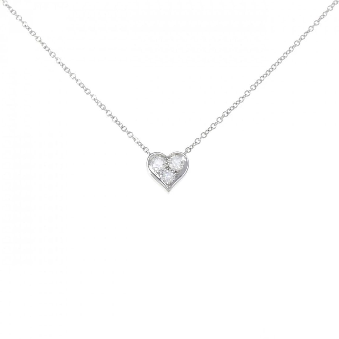 TIFFANY & CO. SENTIMENTAL NECKLACE: TIFFANY & Co. Sentimental Necklace Brand: TIFFANY&Co. Type/Style: TIFFANY&Co. Necklace Material: Platinum950, Main Stone Natural Color: Platinum Size: 41cm Pendant length approx. x width approx.: