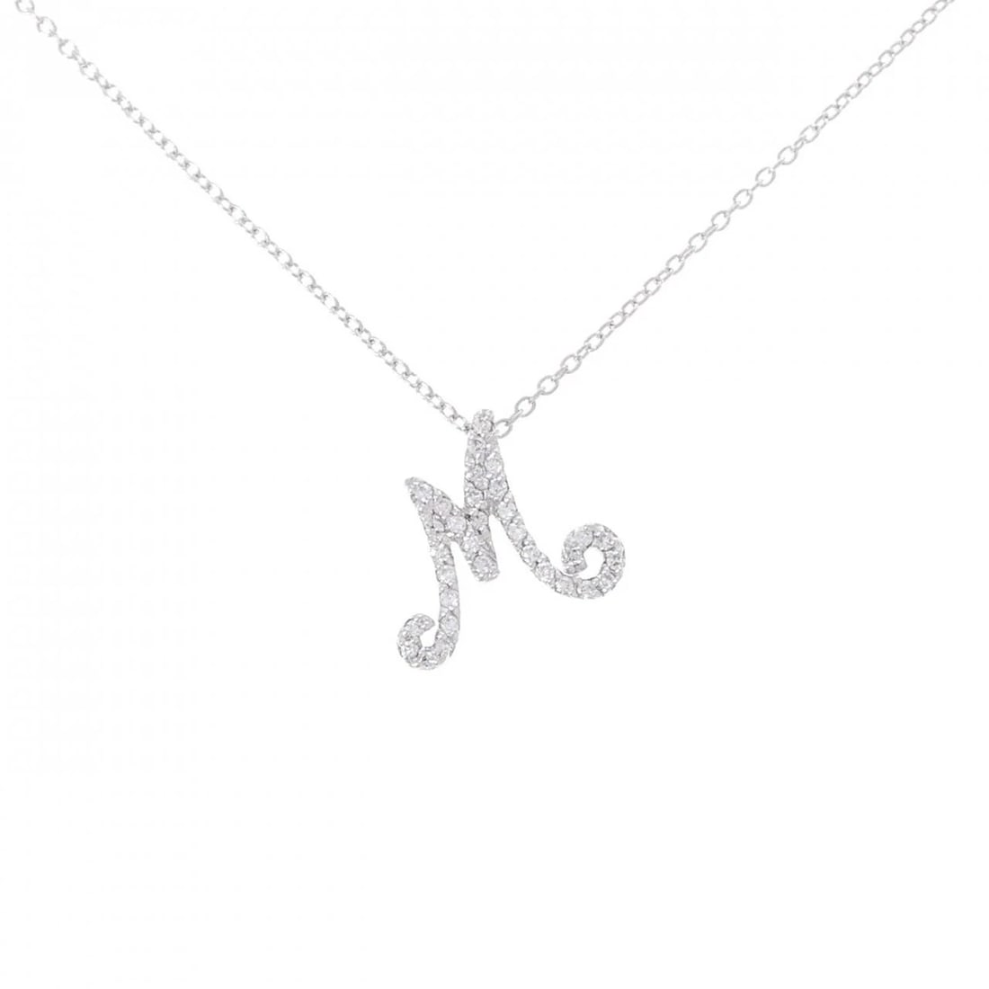 PONTE VECCHIO INITIAL NECKLACE: Ponte Vecchio Initial Necklace Brand: Ponte Vecchio Type/Style: Ponte Vecchio Necklace Material: K18 white gold, Main Stone Natural Color: white gold Size: 36?40cm Pendant length approx. x width appro