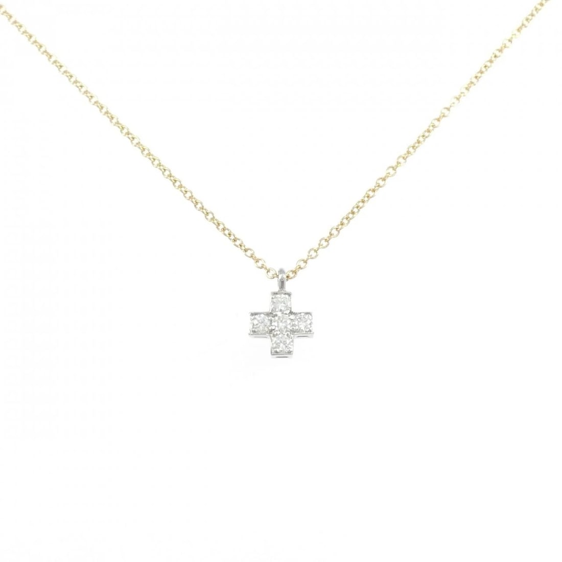 TIFFANY & CO. CRUCIFORM NECKLACE: TIFFANY & Co. Cruciform Necklace Brand: TIFFANY&Co. Type/Style: TIFFANY&Co. Necklace Material: Platinum 950/750 Yellow Gold, Main Stone Natural Color: yellow gold Platinum Size: 40cmPendant length