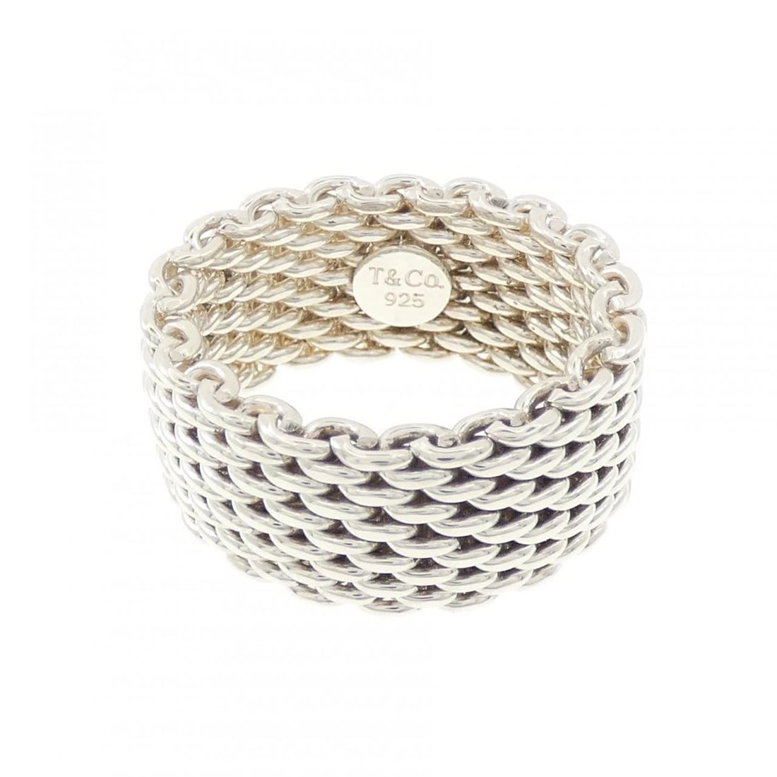 TIFFANY & CO. SOMERSET RING: TIFFANY & Co. Somerset Ring Brand: TIFFANY&Co. Type/Style: TIFFANY & Co. Ring Material: 925Silver, Color: Silver Size: US5 1/4 Accessories: None Accessories Notice: When purchasing pre-owned goods,