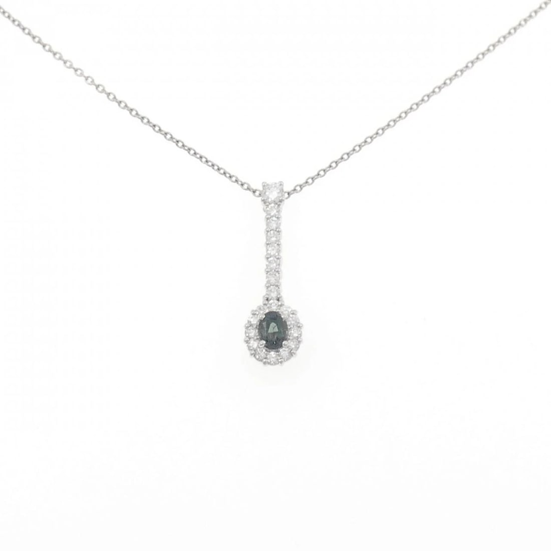 TASAKI ALEXANDRITE NECKLACE: TASAKI Alexandrite Necklace Brand: TASAKI Type/Style: Tasaki Necklace Material: Platinum900/Platinum850, Main Stone Secondary StoneNatural Color: Platinum Size: 39cm Pendant length approx. x width
