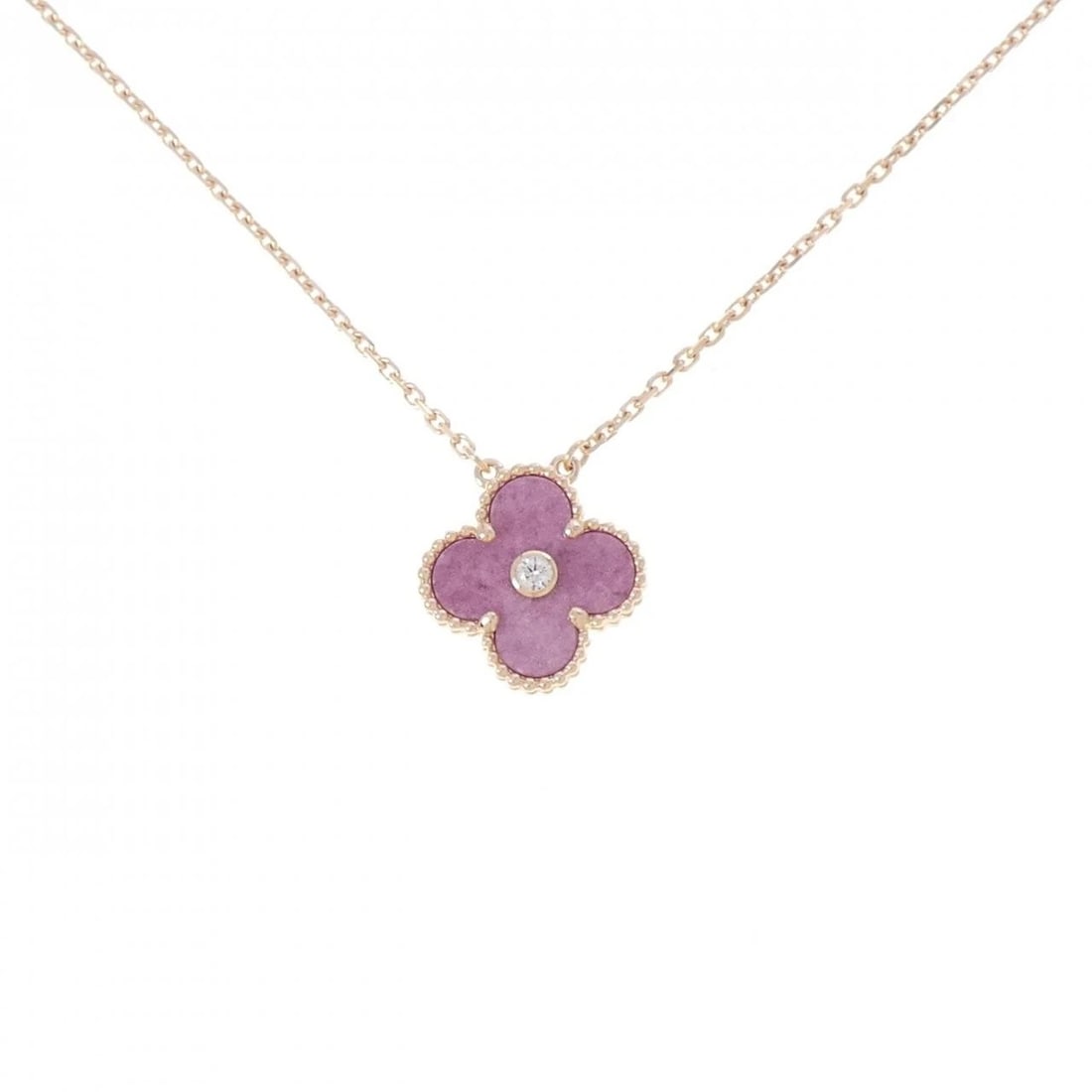 VAN CLEEF & ARPELS ALHAMBRA NECKLACE: Van Cleef & Arpels Alhambra Necklace Brand: Van Cleef & Arpels Type/Style: Van Cleef & Arpels Necklace Material: 750 Pink Gold, Main Stone Secondary StoneNatural Color: Pink Gold Size: 37?41cm