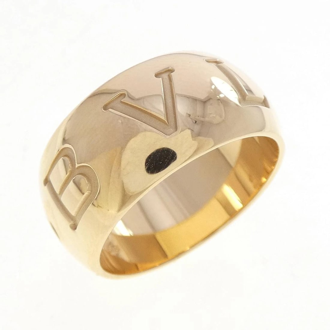 BVLGARI MONOLOGO RING: Bvlgari Monologo Ring Brand: BVLGARI Type/Style: Bulgari Ring Material: 750 yellow gold, Color: yellow gold Size: US8 1/4(58) Accessories: None Accessories Notice: When purchasing pre-owned goods,