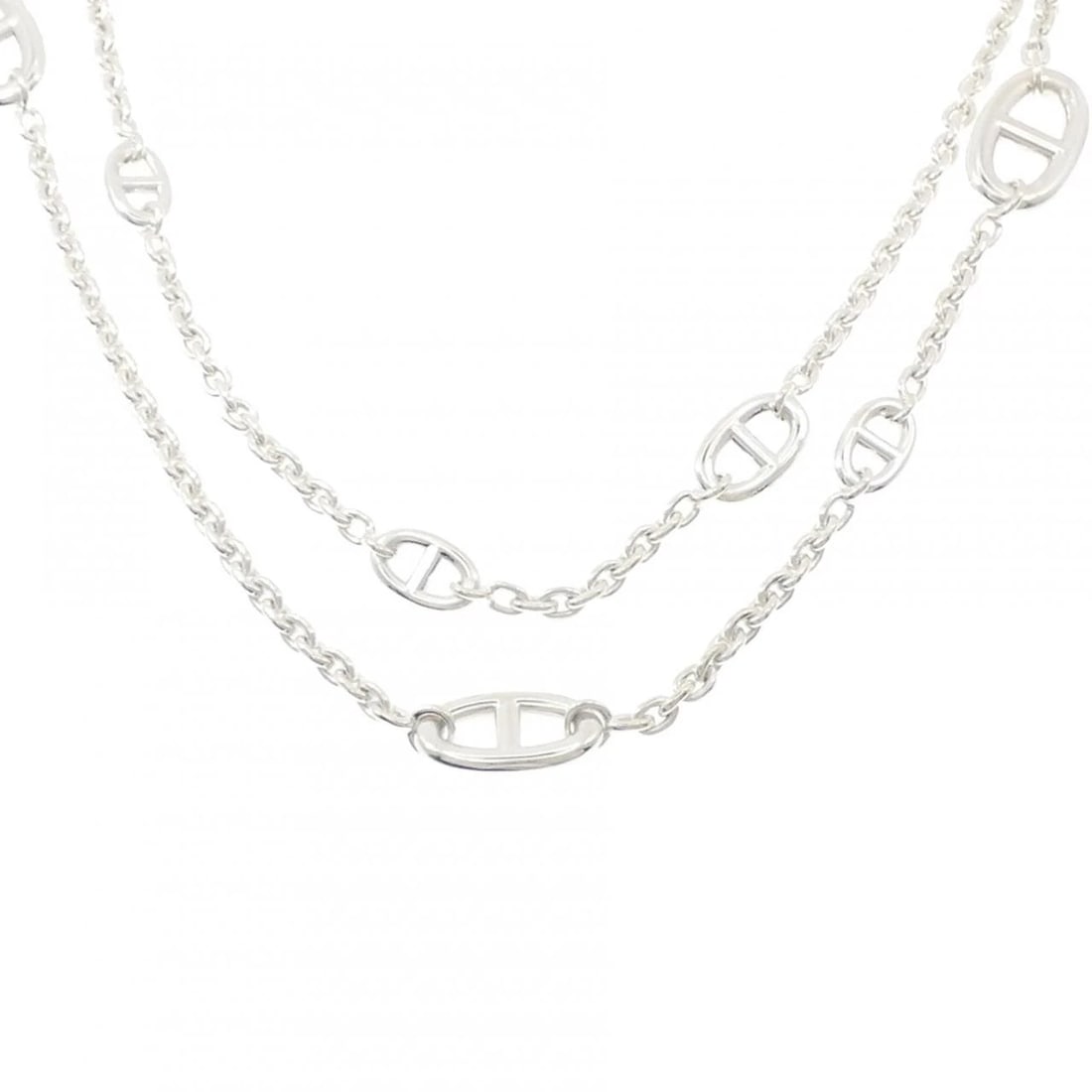 HERMES FARANDOLE NECKLACE: Hermes Farandole Necklace Brand: HERMES Type/Style: Hermes Necklace Material: 925Silver, Color: Silver Size: 118cm Max width approx.: 14.0mm Chain maximum width approx.: 4.0mm Accessories: None