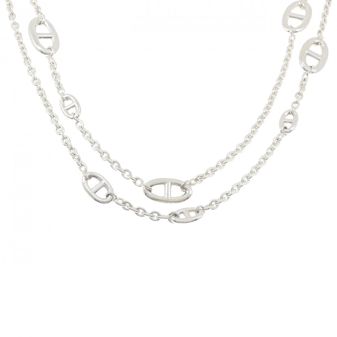 HERMES FARANDOLE NECKLACE: Hermes Farandole Necklace Brand: HERMES Type/Style: Hermes Necklace Material: 925Silver, Color: Silver Size: 119cm Max width approx.: 13.9mm Chain maximum width approx.: 4.0mm Accessories: None
