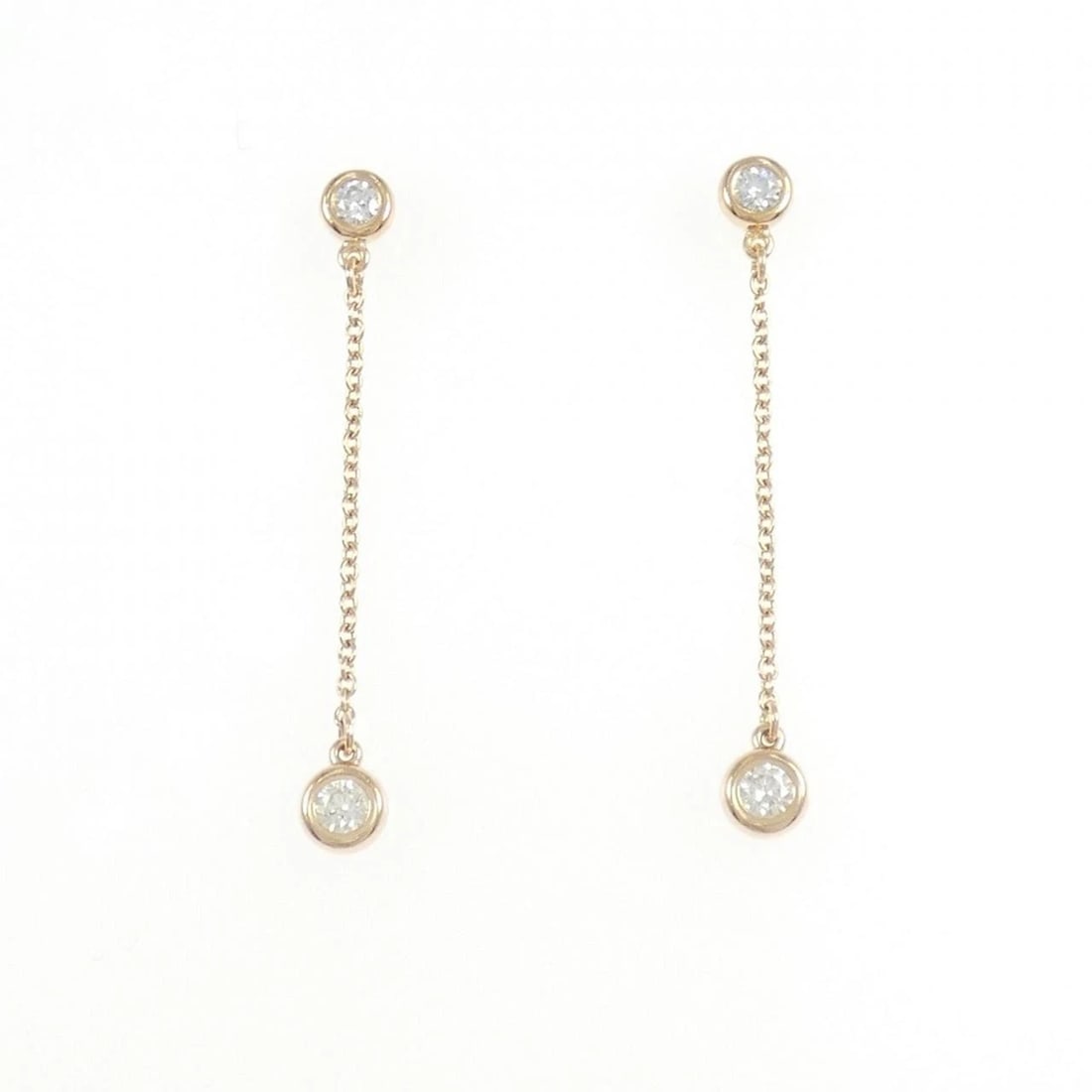 TIFFANY & CO. BY THE YARD 2-PIECE PIERCE: TIFFANY & Co. By the Yard 2-Piece Pierce Brand: TIFFANY&Co. Type/Style: TIFFANY&Co. Pierce/Earring Material: 750 Pink Gold, Main Stone Natural Color: Pink Gold Size: Approx. length x width: 36.3mm x