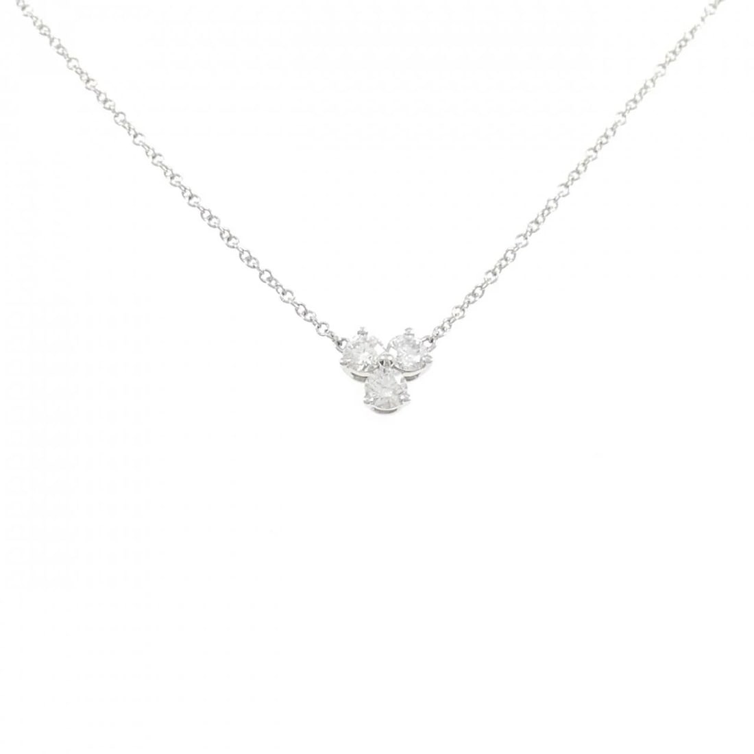 TIFFANY&CO. ARIA NECKLACE: TIFFANY&Co. Aria Necklace Brand: TIFFANY&Co. Type/Style: TIFFANY&Co. Necklace Material: Platinum950, Main Stone Natural Color: Platinum Size: Pendant length approx. x width approx.: 6.1mmx6.7mm Chain