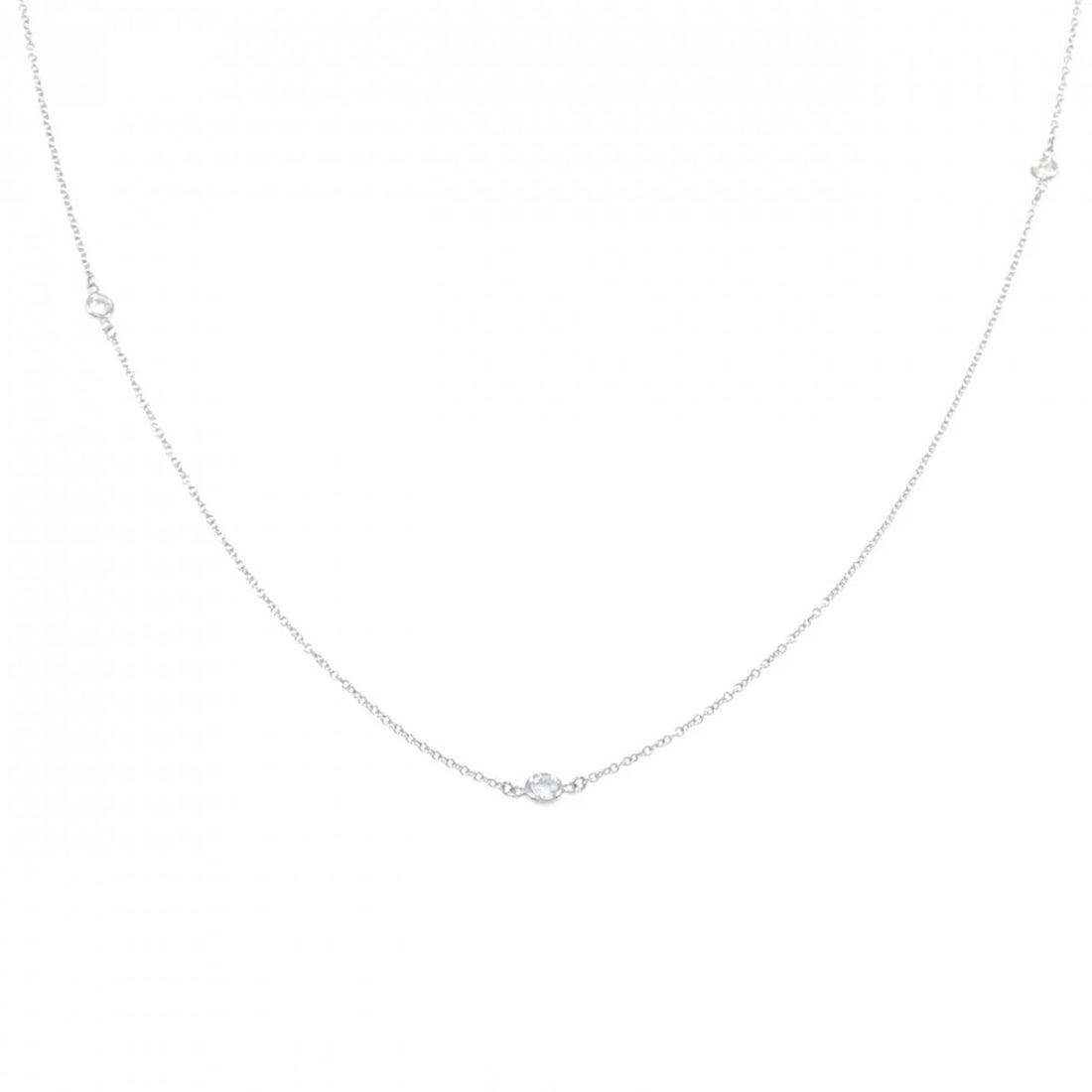 TIFFANY & CO. BY THE YARD SPRINKLE NECKLACE: TIFFANY & Co. By the Yard Sprinkle Necklace Brand: TIFFANY&Co. Type/Style: TIFFANY&Co. Necklace Material: Platinum950, Main Stone Natural Color: Platinum Size: 76cm Motif maximum width approx.: 3.8mm 