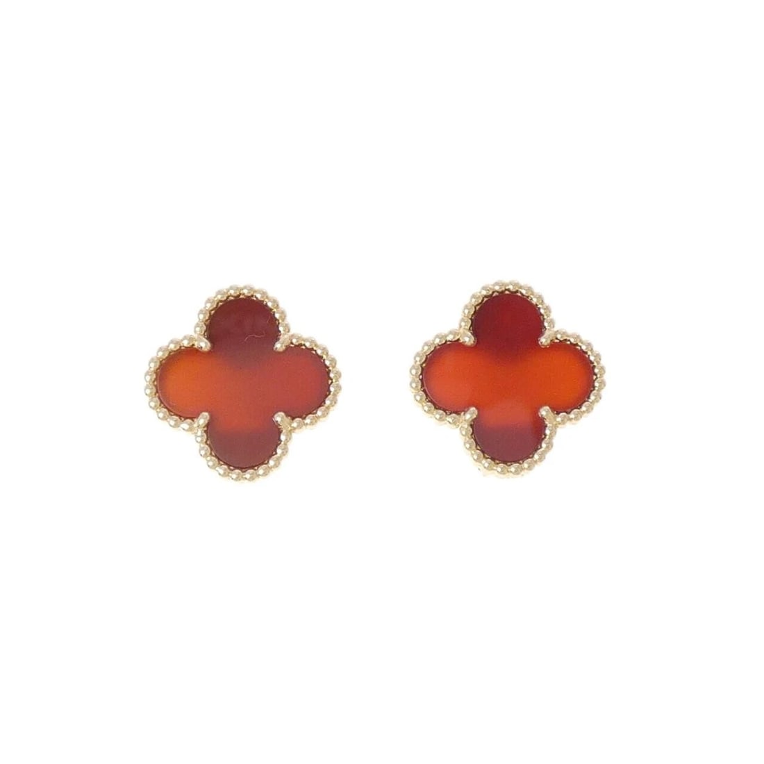 VAN CLEEF & ARPELS ALHAMBRA PIERCE: Van Cleef & Arpels Alhambra Pierce Brand: Van Cleef & Arpels Type/Style: Van Cleef & Arpels Pierce/Earring Material: 750 yellow gold, Color: yellow gold Size: Approx. height x width: 14.9mm x 14.9mm