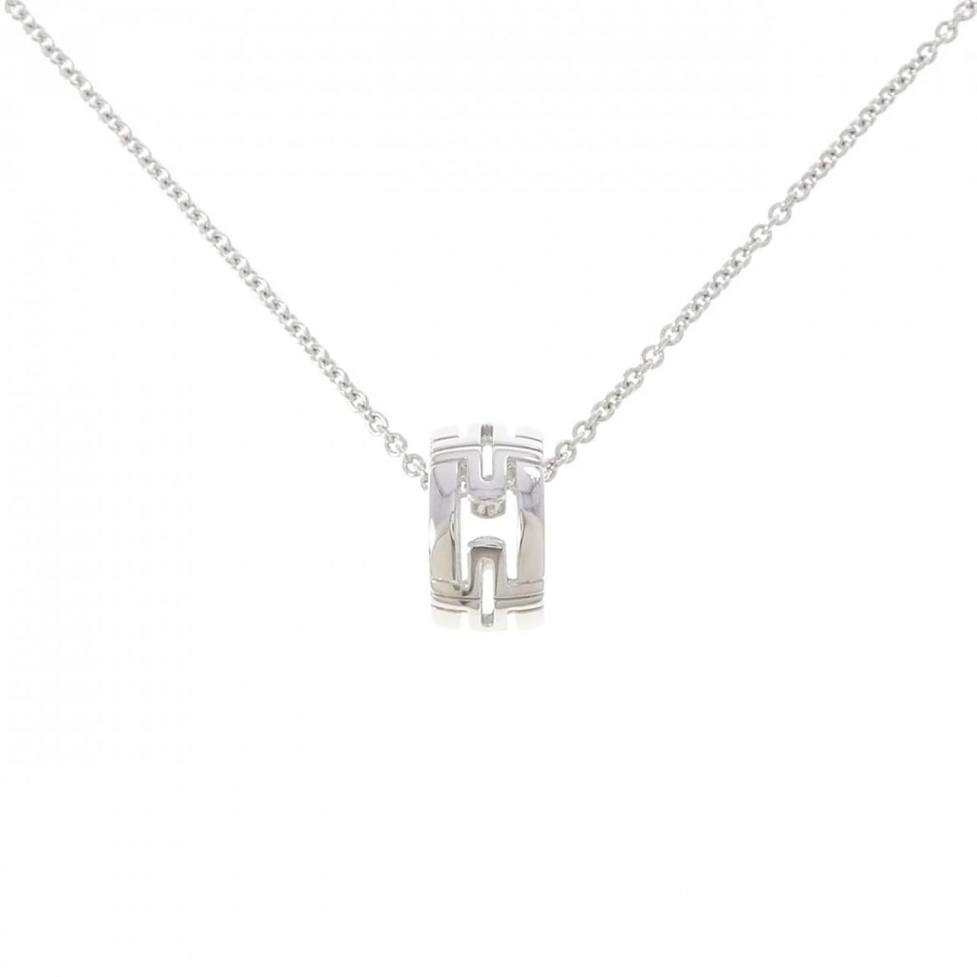 BVLGARI PARENTESI NECKLACE: Bvlgari Parentesi Necklace Brand: BVLGARI Type/Style: Bulgari Necklace Material: 750 white gold, Color: white gold Size: 38-45cm Pendant length approx. x width approx.: 15.2mmx8.0mm Chain maximum widt