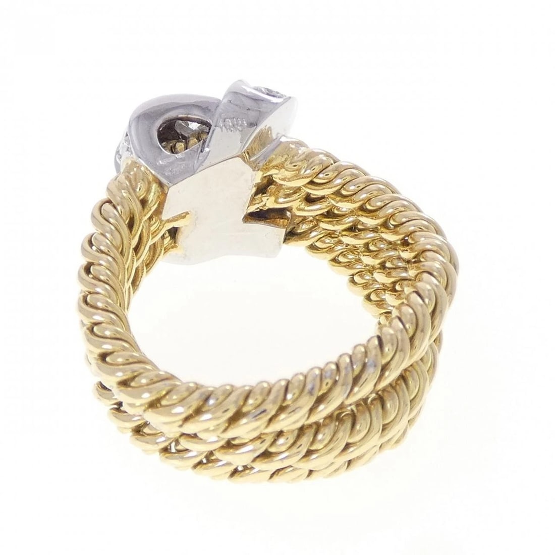 POMELLATO DIAMOND RING: Pomellato Diamond Ring Brand: Pomellato Type/Style: Pomellato Ring Material: 750 yellow gold/750 white gold, Main Stone Natural Color: yellow gold white gold Size: US6 3/4 Accessories: None