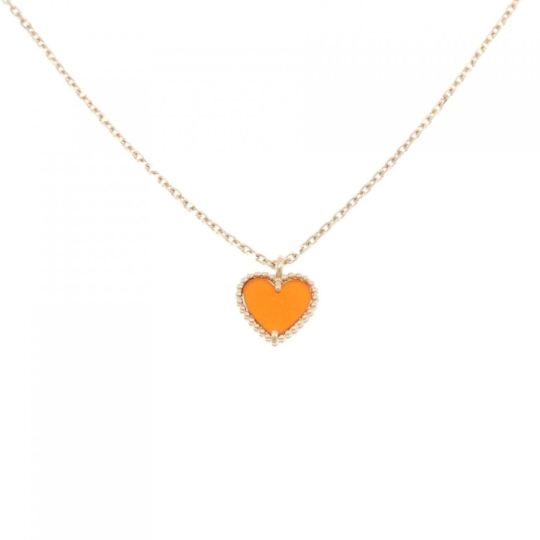 VAN CLEEF & ARPELS SWEET ALHAMBRA NECKLACE: Van Cleef & Arpels Sweet Alhambra Necklace Brand: Van Cleef & Arpels Type/Style: Van Cleef & Arpels Necklace Material: 750 Pink Gold, Color: Pink Gold Size: 38?40cm Pendant length approx. x width appr