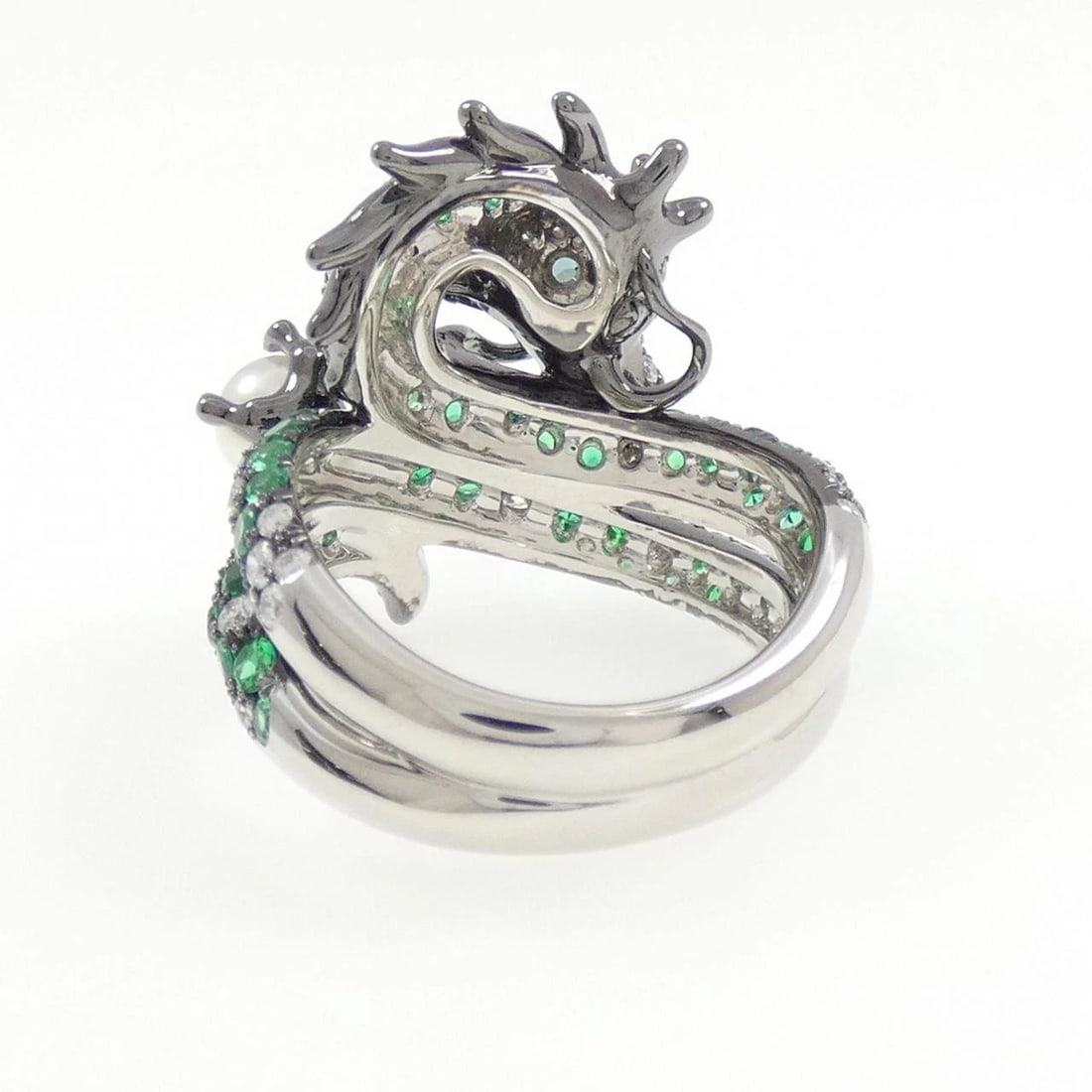 MIKIMOTO COLORED STONE RING - 2