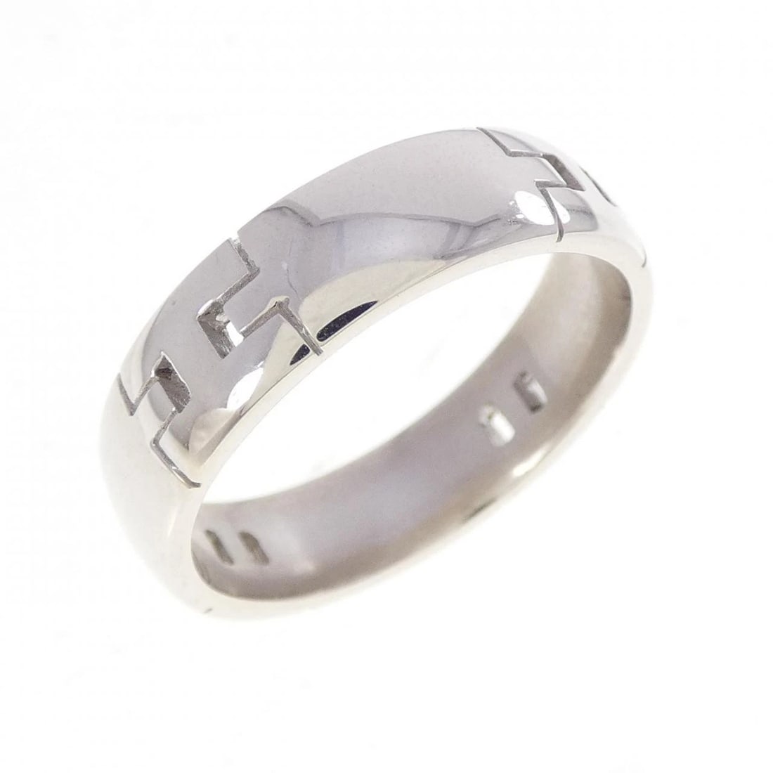 HERMES HERCULES PETITE MODEL RING: Hermes Hercules Petite Model Ring Brand: HERMES Type/Style: Hermes Ring Material: 750 white gold, Color: white gold Size: US8 1/2(59) Accessories: None Accessories Notice: When purchasing pre-owned
