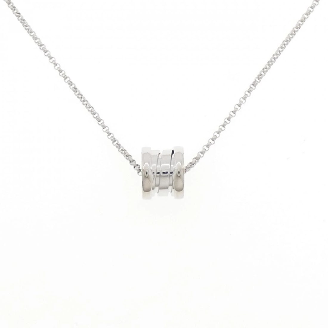 BVLGARI B.ZERO1 NECKLACE: Bvlgari B.zero1 Necklace Brand: BVLGARI Type/Style: Bulgari Necklace Material: 750 white gold, Color: white gold Size: 38-45cm Pendant length approx. x width approx.: 9.1mmx7.1mm Chain maximum width