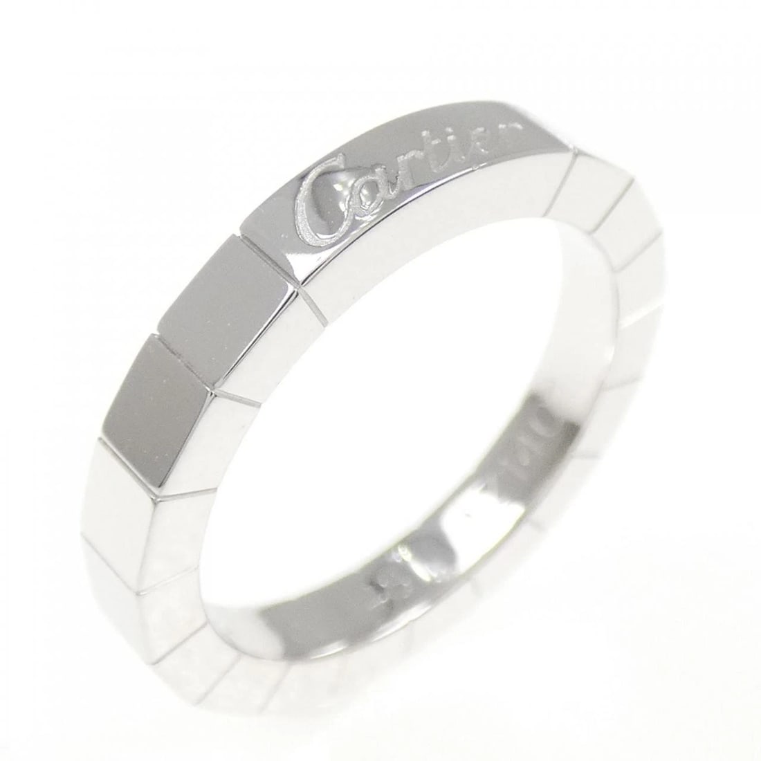 CARTIER LANIER RING: Cartier Lanier Ring Brand: CARTIER Type/Style: Cartier ring Material: 750 white gold, Color: white gold Size: US5(48) Accessories: None Accessories Notice: When purchasing pre-owned goods,