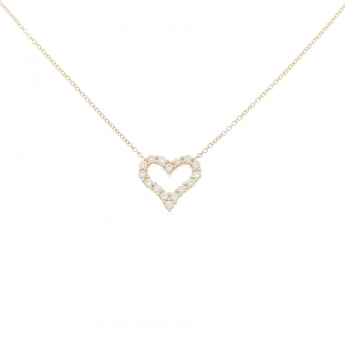 TIFFANY & CO. SENTIMENTAL HEART MINI NECKLACE: TIFFANY & Co. Sentimental Heart Mini Necklace Brand: TIFFANY&Co. Type/Style: TIFFANY&Co. Necklace Material: 750 Pink Gold, Main Stone Natural Color: Pink Gold Size: 40cm Pendant length approx. x