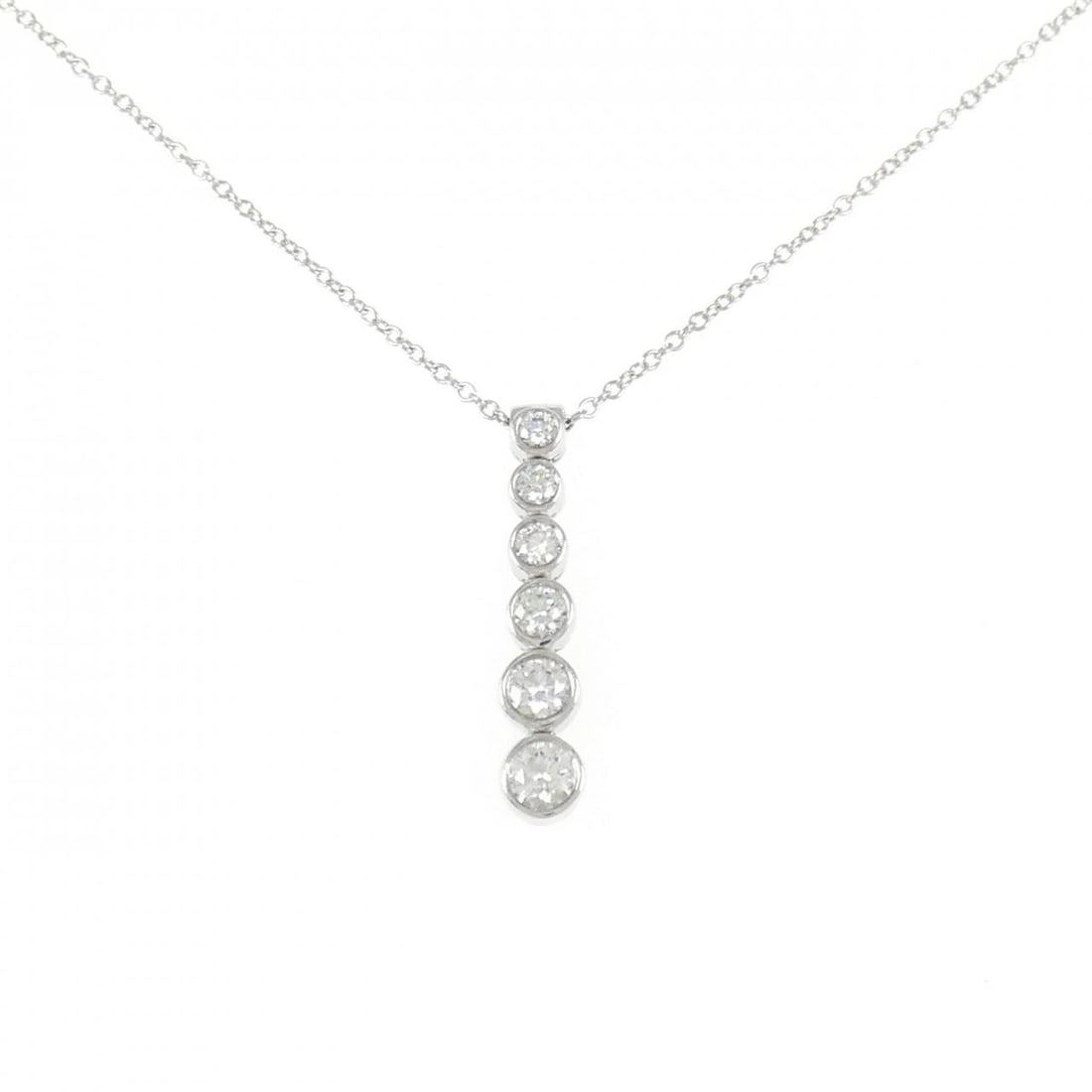 TIFFANY & CO. DROP NECKLACE: TIFFANY & Co. Drop Necklace Brand: TIFFANY&Co. Type/Style: TIFFANY&Co. Necklace Material: Platinum950, Main Stone Natural Color: Platinum Size: 42cm Pendant length approx. x width approx.: