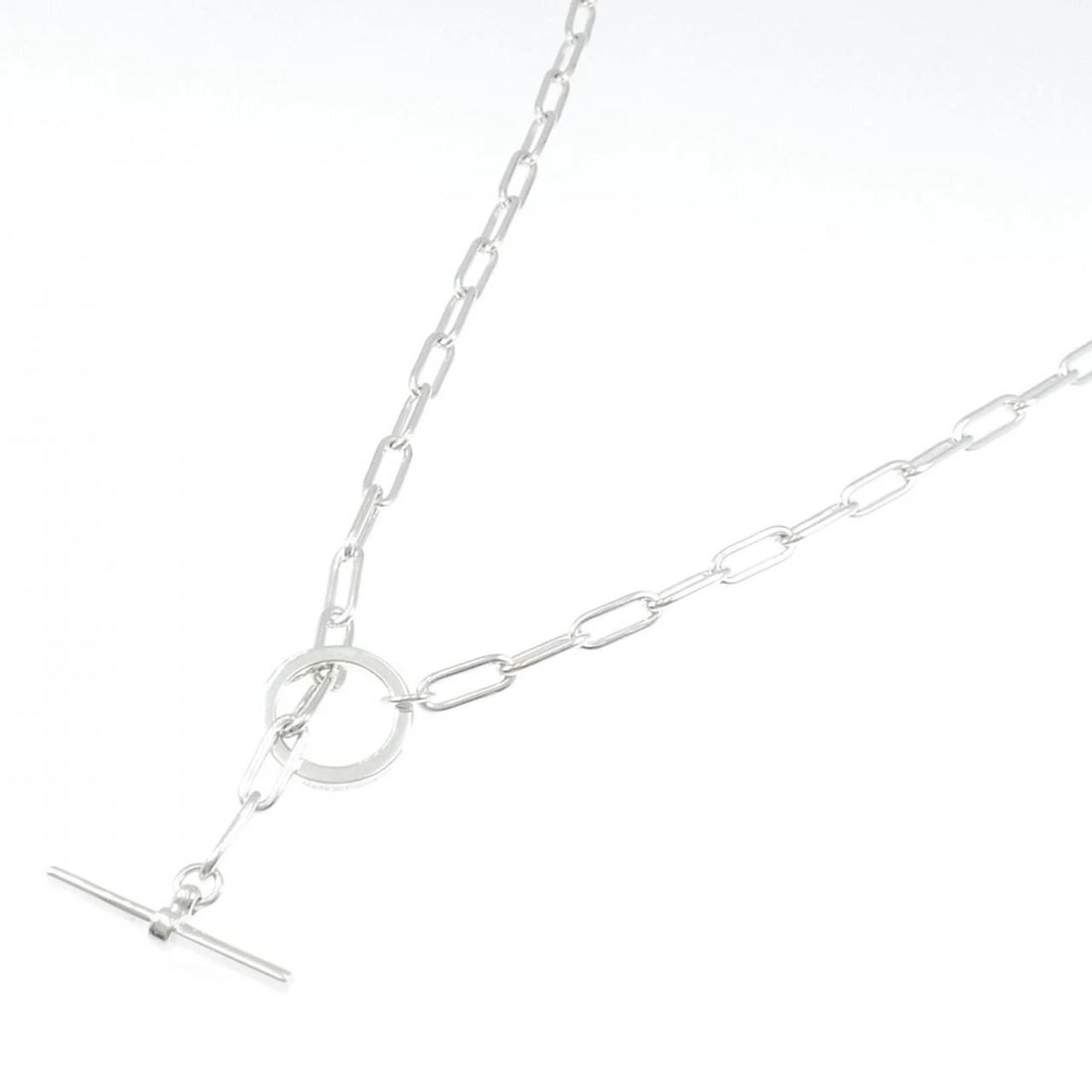 HERMES 925 NECKLACE: Hermes 925 Necklace Brand: HERMES Type/Style: Hermes Necklace Material: 925Silver, Color: Silver Size: 90cm Max width approx.: 18.9mm Chain maximum width approx.: 5.2mm Accessories: None Accessories