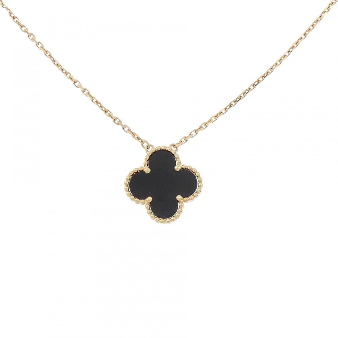 VAN CLEEF & ARPELS ALHAMBRA NECKLACE: Van Cleef & Arpels Alhambra Necklace Brand: Van Cleef & Arpels Type/Style: Van Cleef & Arpels Necklace Material: 750 yellow gold, Color: yellow gold Size: 38?42cm Pendant length approx. x width