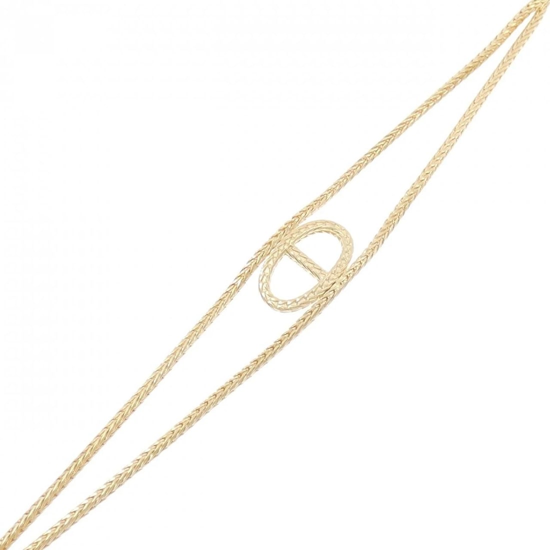 HERMES CHAINE D'ANCRE DANAE BRACELET: Hermes Chaine d'Ancre Danae Bracelet Brand: HERMES Type/Style: Hermes Bracelet Material: 750 yellow gold, Color: yellow gold Size: 17cm Max width approx: 15.8mm Accessories: None Accessori