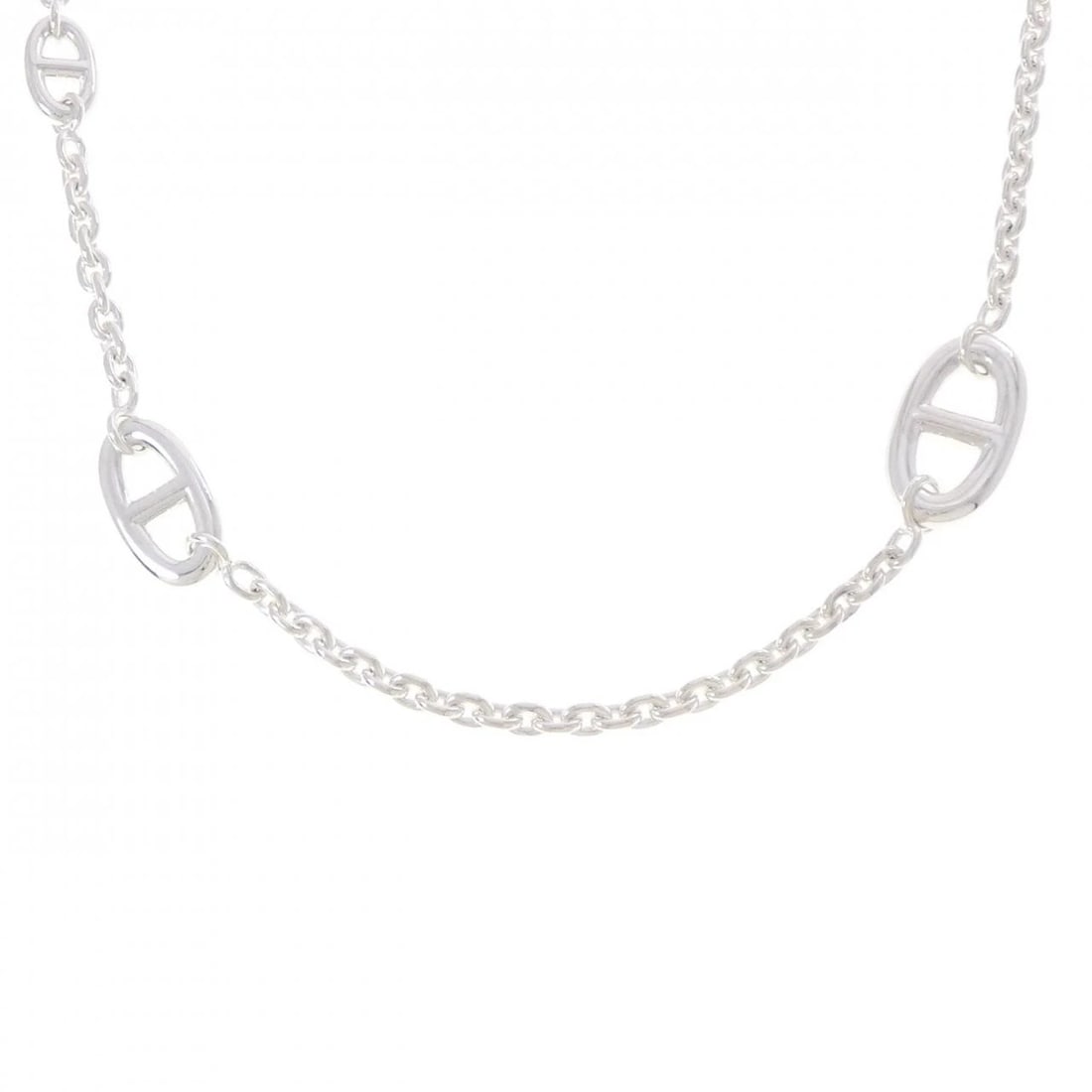 HERMES FARANDOLE NECKLACE: Hermes Farandole Necklace Brand: HERMES Type/Style: Hermes Necklace Material: 925Silver, Color: Silver Size: 79cm Motif maximum width approx.: 14.0mm Chain maximum width approx.: 4.0mm Accessories