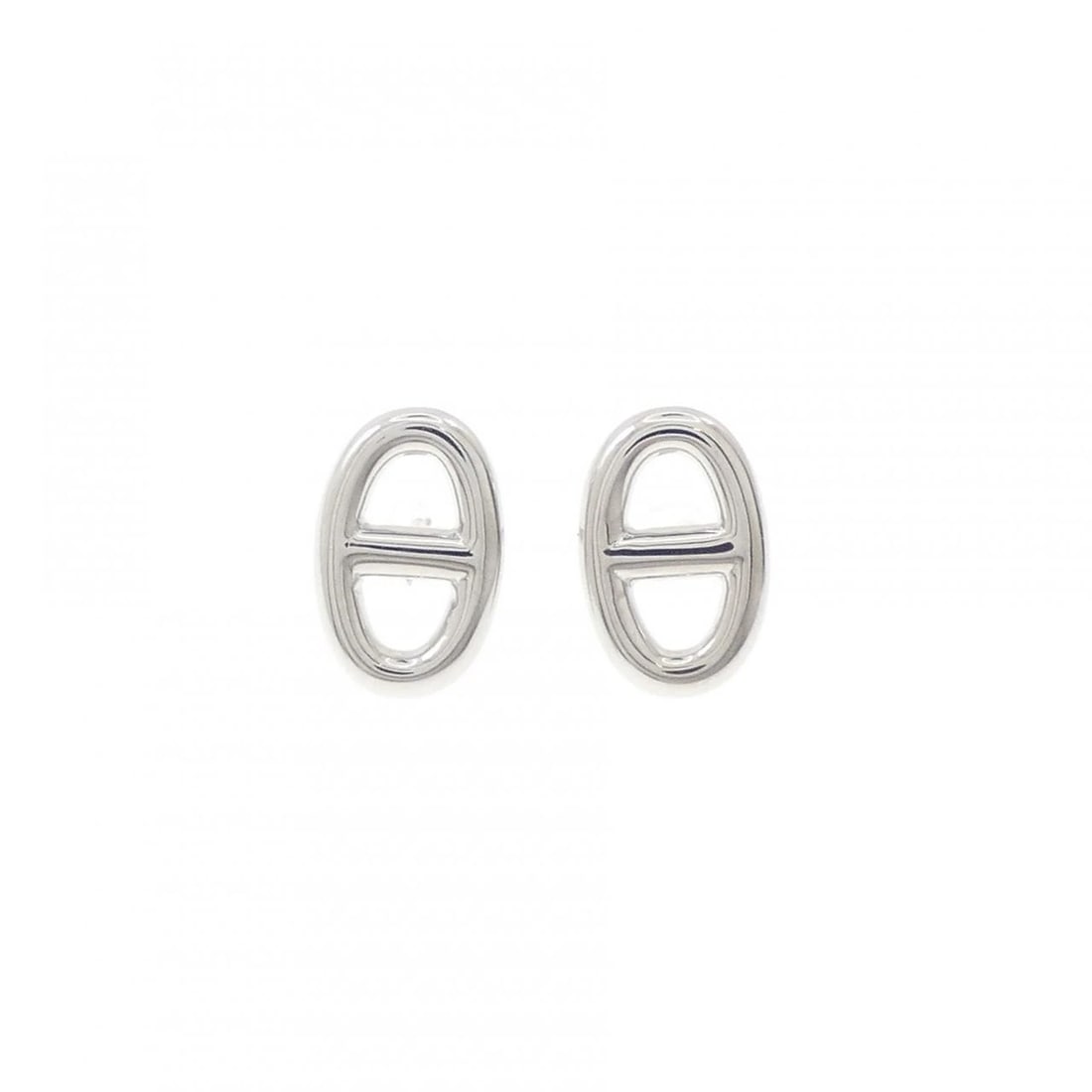 HERMES 750WG PIERCE: Hermes 750WG Pierce Brand: HERMES Type/Style: Hermes Pierce/Earring Material: 750 white gold, Color: white gold Size: Approximate dimensions (height x width): 10.9cm x 7.1cm Accessories: None