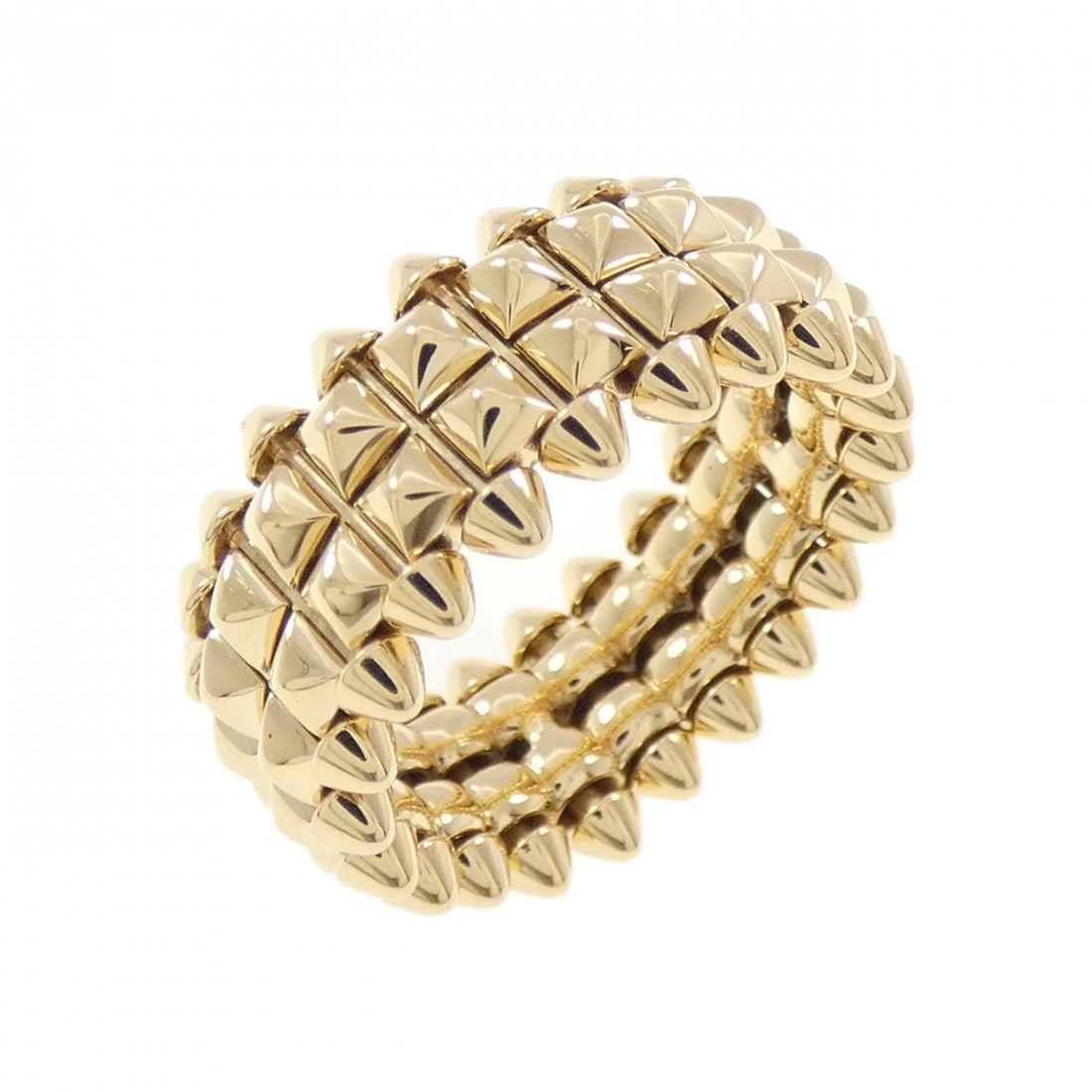 CARTIER CRUSH DOUBLE RING: Cartier Crush Double Ring Brand: CARTIER Type/Style: Cartier Ring Material: 750 yellow gold, Color: yellow gold Size: US5 3/4(52) Accessories: None Accessories Notice: When purchasing pre-owned
