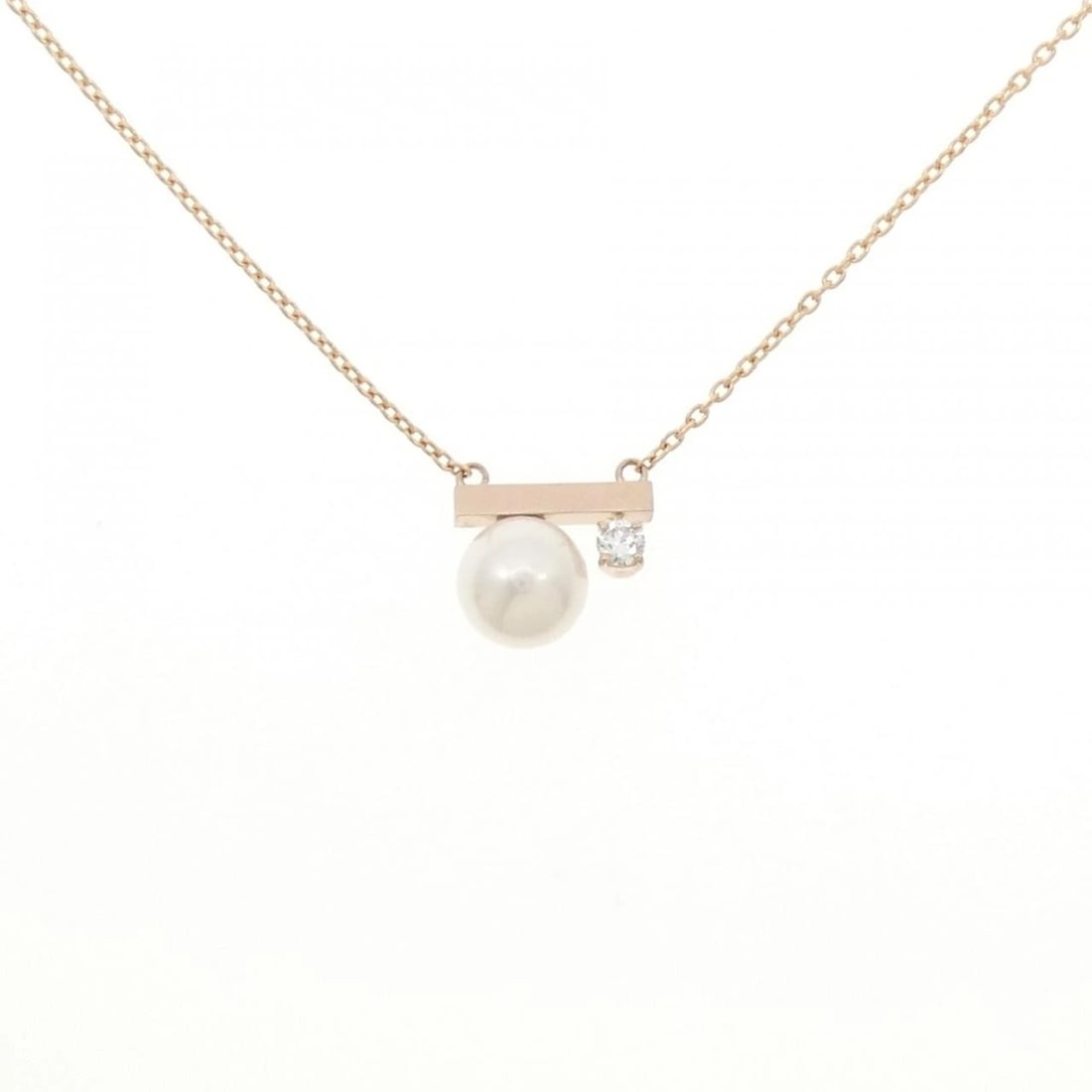 TASAKI PETIT BALANCE CLASS NECKLACE: TASAKI Petit Balance Class Necklace Brand: TASAKI Type/Style: Tasaki Necklace Material: 750 Pink Gold, Main Stone Secondary StoneNatural Color: Pink Gold Size: 41-46cm Pendant length approx. x width