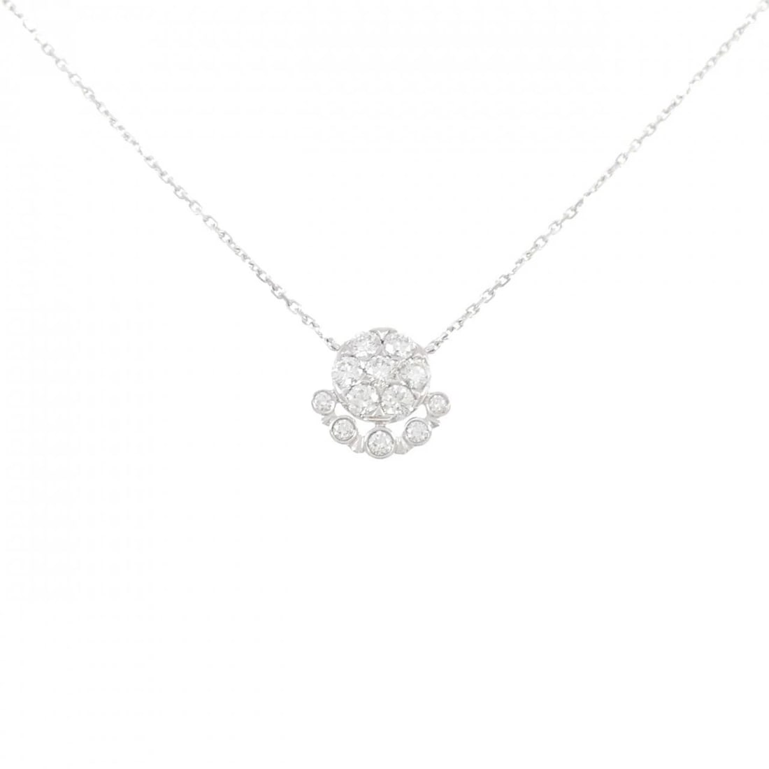 CARTIER ETINCEL NECKLACE: Cartier Etincel Necklace Brand: CARTIER Type/Style: Cartier Necklace Material: 750 white gold, Color: white gold Size: 39?42cm Pendant length approx. x width approx.: 10.6mmx10.7mm Chain maximum