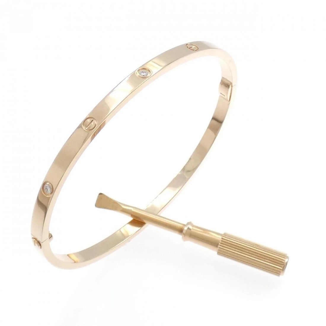 CARTIER LOVE BRACELET SMALL: Cartier Love Bracelet Small Brand: CARTIER Type/Style: Cartier Bracelets Material: 750 Pink Gold, Main Stone Natural Color: Pink Gold Size: 17.5cm Max width approx: 3.6mm Accessories: None