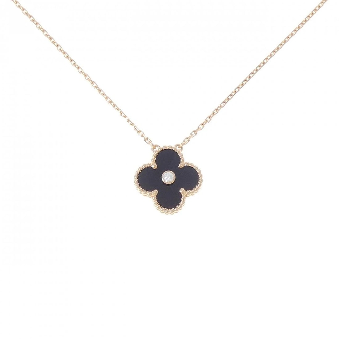 VAN CLEEF & ARPELS ALHAMBRA NECKLACE: Van Cleef & Arpels Alhambra Necklace Brand: Van Cleef & Arpels Type/Style: Van Cleef & Arpels Necklace Material: 750 Pink Gold, Main Stone Secondary StoneNatural Color: Pink Gold Size: 38?42cm