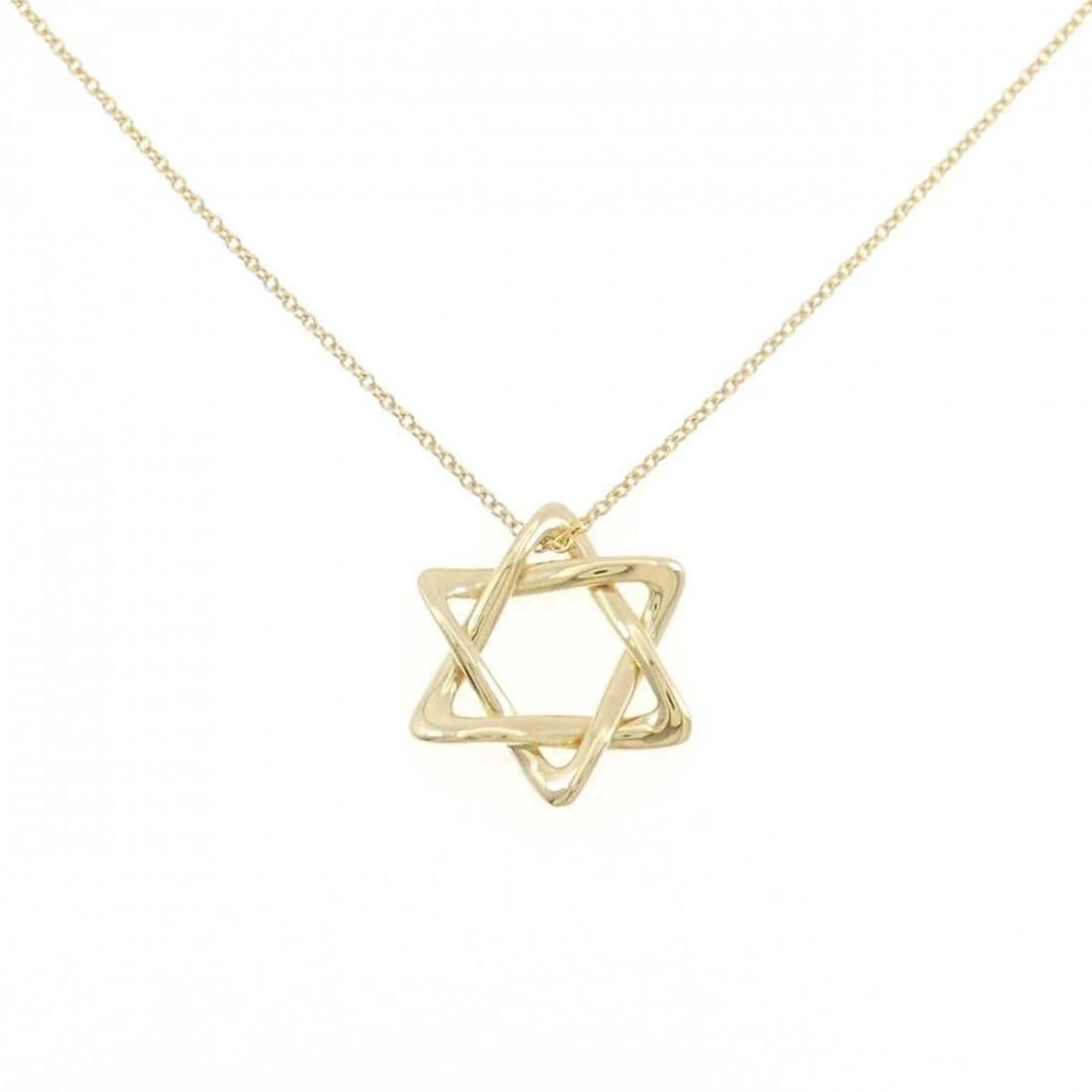 TIFFANY&CO. DAVID NECKLACE: TIFFANY&Co. David Necklace Brand: TIFFANY&Co. Type/Style: TIFFANY&Co. Necklace Material: 750 yellow gold, Color: yellow gold Size: 43cm Pendant length approx. x width approx.: 18.0mmx16.2mm Chain