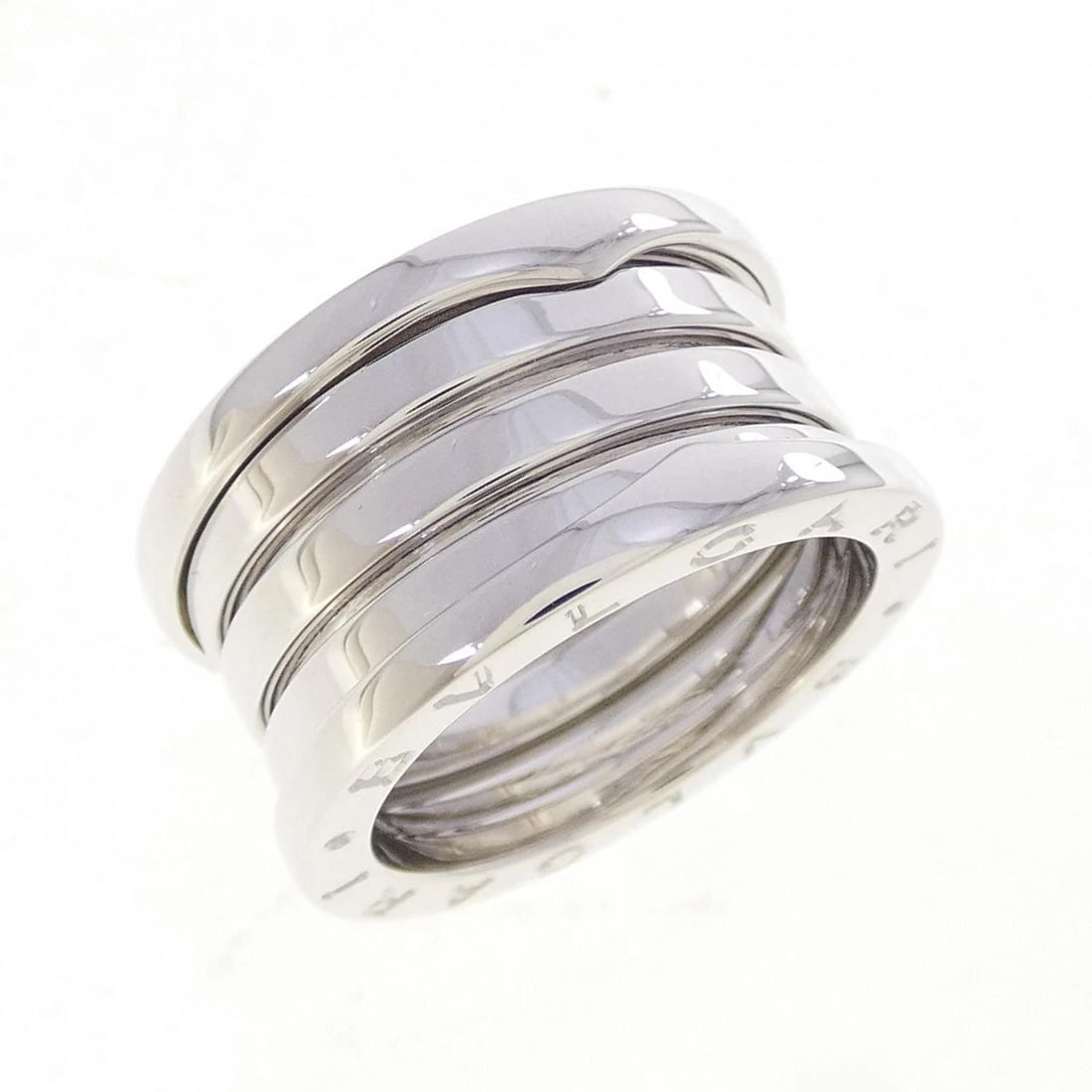 BVLGARI B.ZERO1 4-BAND RING: Bvlgari B.zero1 4-band ring Brand: BVLGARI Type/Style: Bulgari Ring Material: 750 white gold, Color: white gold Size: US6 1/2(53) Accessories: None Accessories Notice: When purchasing pre-