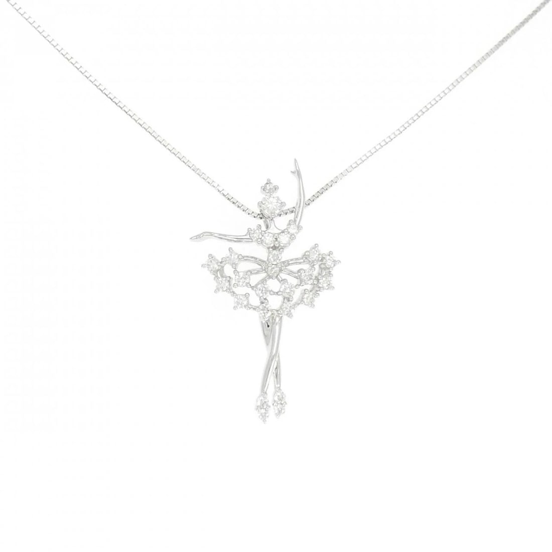 TASAKI DIAMOND NECKLACE: Tasaki Diamond Necklace Brand: TASAKI Type/Style: Tasaki Necklace Material: K18 white gold, Main Stone Natural Color: white gold Size: 41cm Pendant length approx. x width approx.: 34.1mmx19.4mm Chain 