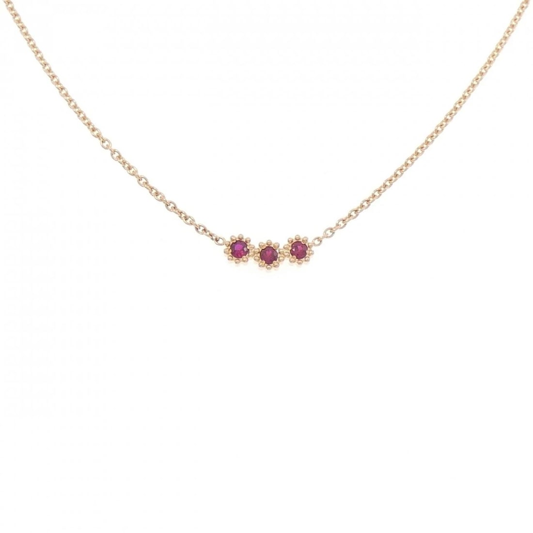 CHRISTIAN DIOR MIMI ROSE NECKLACE: Christian Dior Mimi Rose Necklace Brand: Christian Dior Type/Style: Christian Dior Necklace Material: 750 Pink Gold, Main Stone Ruby Color: Pink Gold Size: 38-42cm Pendant length approx. x width appro