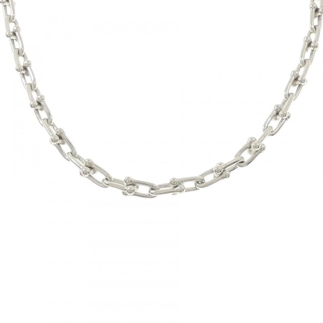 TIFFANY & CO. HARDWARE SMALL LINK NECKLACE: TIFFANY & Co. Hardware Small Link Necklace Brand: TIFFANY&Co. Type/Style: TIFFANY&Co. Necklace Material: 925Silver, Color: Silver Size: 45cm Chain maximum width approx.: 6.4mm Accessories: None