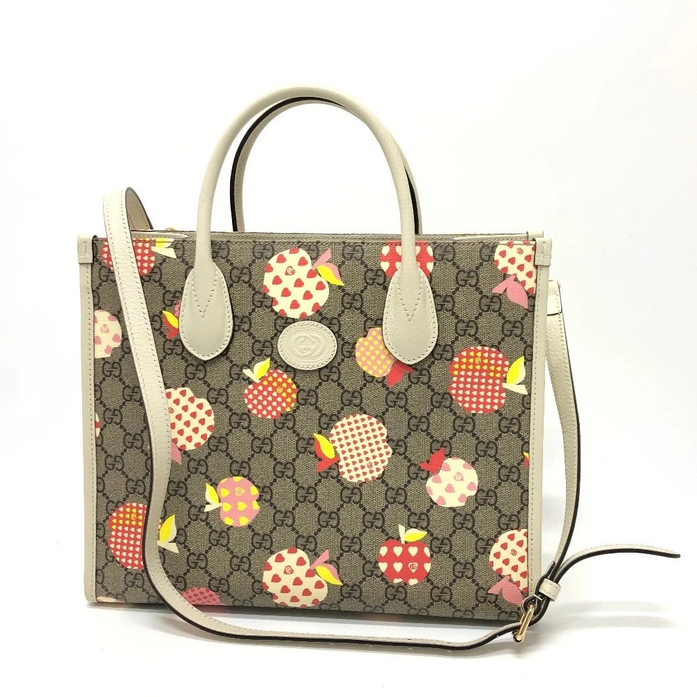 GUCCI GG REPOM 2WAY BAG HAND BAG: GUCCI GG Repom 2WAY bag Hand Bag Brand: GUCCI Type/Style: Hand Bag Material: GG Supreme Canvas Color: Beige / GoldHardware Size: W12.2xH10.4xD4.1inch / W31cmxH26.5cmxD10.5cm Handle: 11.8inch / 30cm