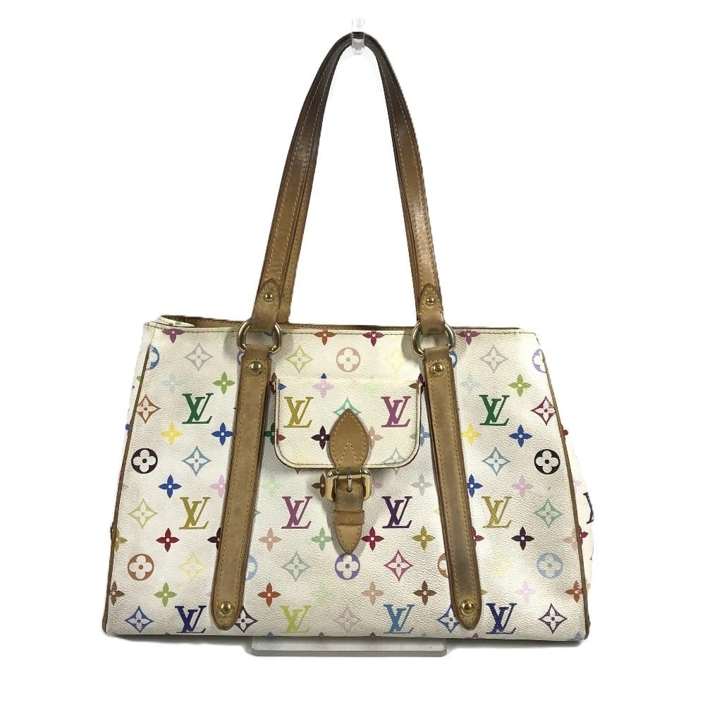 LOUIS VUITTON MONOGRAMMULTICOLORE AURELIA MM TOTE BAG: LOUIS VUITTON MonogramMulticolore Aurelia MM Tote Bag Brand: Louis Vuitton Type/Style: Shoulder Bag Material: MonogramMulticoloreCanvas Color: Blanc / White Size: W14.4xH9.3xD4.7inch /
