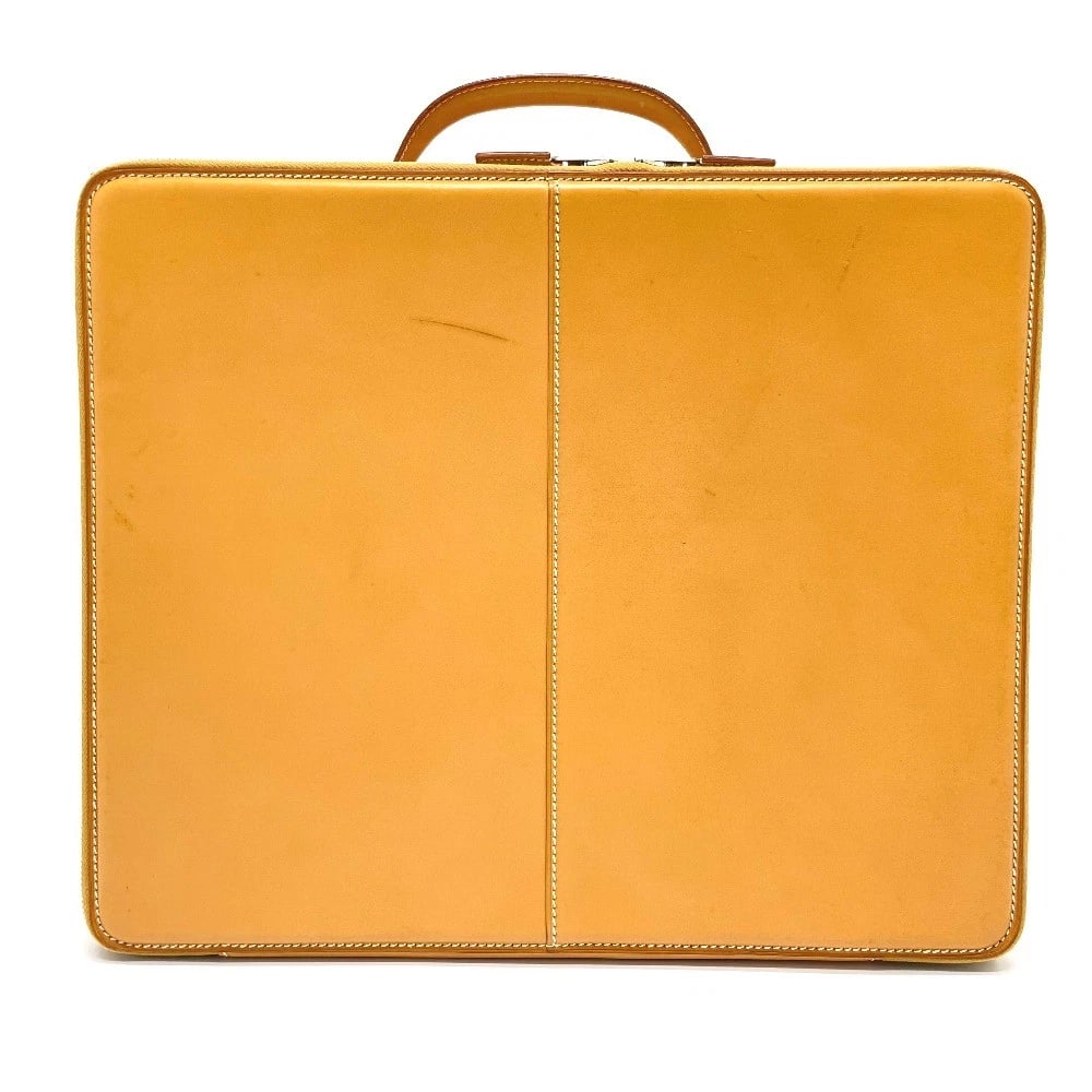 HERMES YALE LIGHT MM BRIEFCASE HAND BAG: HERMES Yale light MM Briefcase Hand Bag Brand: HERMES Type/Style: Hand Bag Material: Leather Color: Beige Size: W14.4xH11.8xD3.3inch / W36.5cmxH30cmxD8.5cm Accessories: None Accessories Notice: When