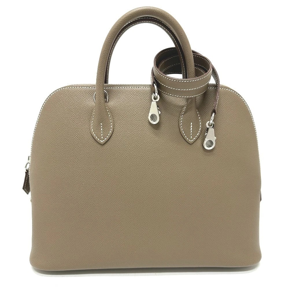 HERMES BOLIDE BAG SHOULDER BAG: HERMES Bolide Bag Shoulder Bag Brand: HERMES Type/Style: Hand Bag Material: Epsom Color: Beige x Silver Hardware Size: W11.8xH9.4xD5.1inch / W30cmxH24cmxD13cm Handle: 11.0inch / 28cm Accessories: