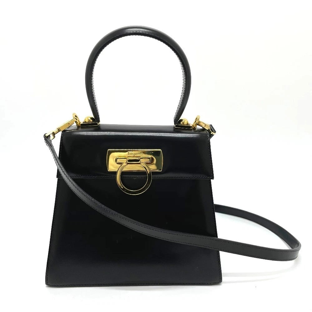 SALVATORE FERRAGAMO GANCINI SHOULDER BAG (1 of 7)