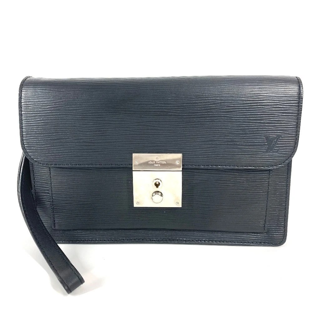 LOUIS VUITTON EPI NEO BELLAIA POUCH: LOUIS VUITTON Epi Neo Bellaia Pouch Brand: LOUIS VUITTON Type/Style: Clutch bag Material: Epi Leather Color: Noir / Black Size: W9.6xH6.5xD1.6inch / W24.5cmxH16.5cmxD4cm Accessories: None