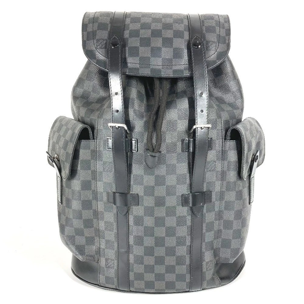 LOUIS VUITTON DAMIER GRAPHITE BACKPACK BLACK (1 of 7)