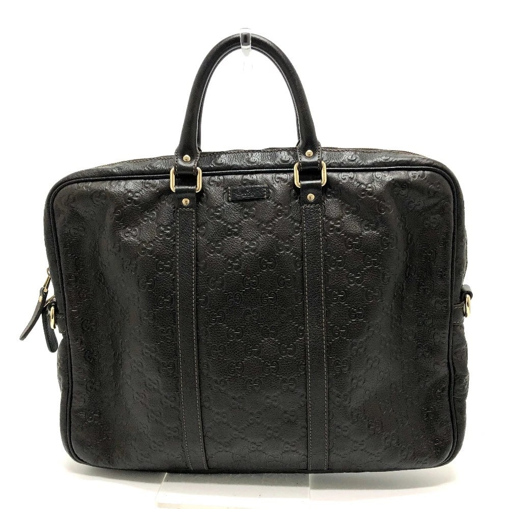 GUCCI SIMA LINE HAND BAG BUSINESS BAG: GUCCI Sima Line Hand Bag Business bag Brand: GUCCI Type/Style: Briefcase Material: Leather Color: Brown Size: W15.9xH12.2xD2.4inch / W40.5cmxH31cmxD6cm Accessories: None Accessories Notice: When
