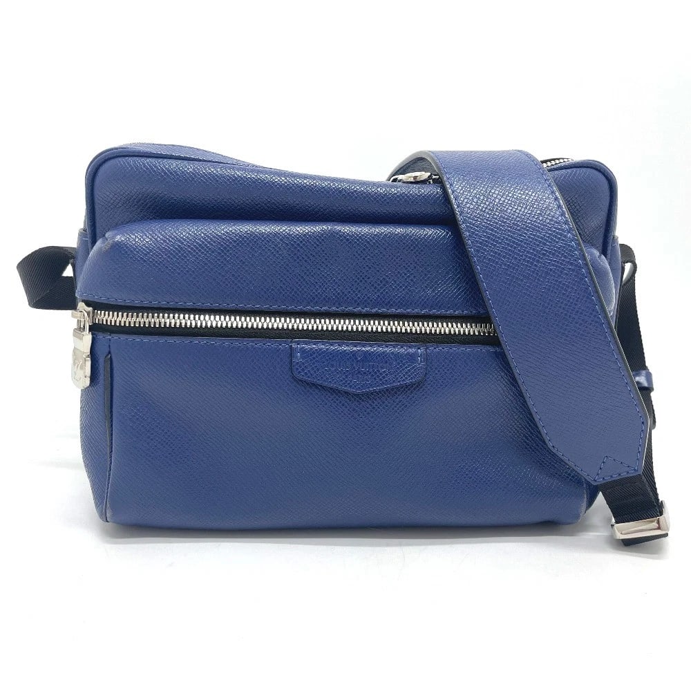 LOUIS VUITTON TAIGA OUTDOORS MESSENGER SHOULDER BAG: LOUIS VUITTON Taiga Outdoors Messenger Shoulder Bag Brand: LOUIS VUITTON Type/Style: Shoulder Bag Material: Taiga Leather Color: cobalt / blue Size: W10.2xH7.9xD3.3inch / W26cmxH20cmxD8.5cm