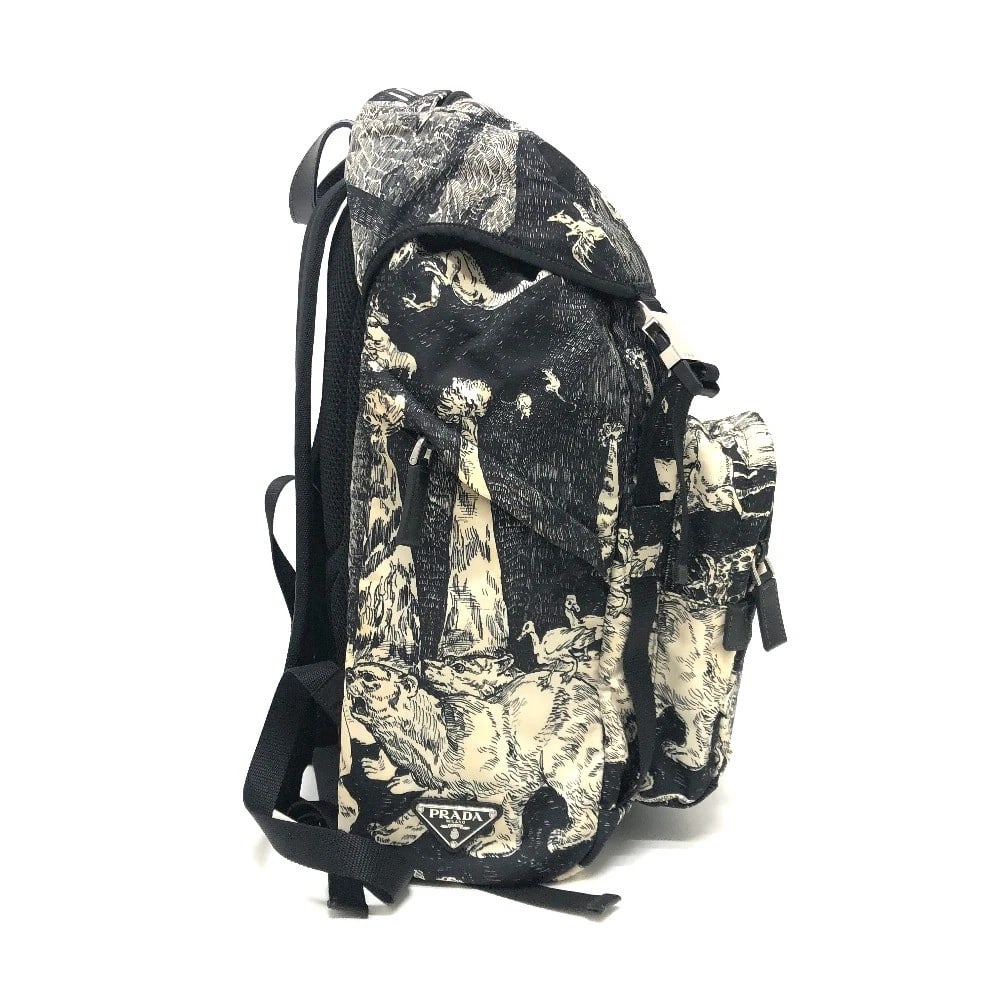 PRADA ANIMAL TOTAL PATTERN BACKPACK BAG - 4